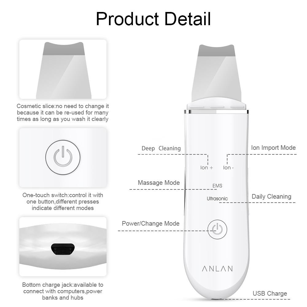 RejuvaLift Pro Ultrasonic Face Scrubber